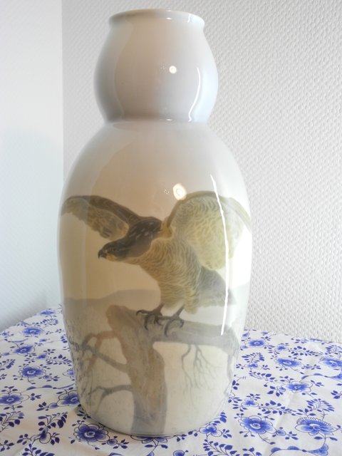 Porsgrund eagle vase